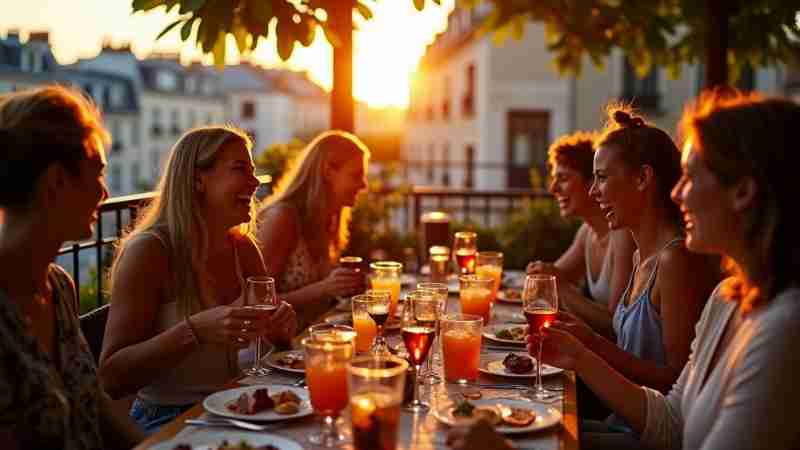 The French Apéro: A Ritual of Relaxation and Conviviality, Concept art for illustrative purpose, tags: und - Monok